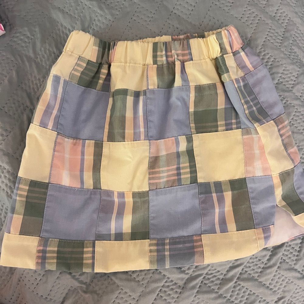 The Beaufort Bonnet Company Yellow Cream Bubble Mini Skirt